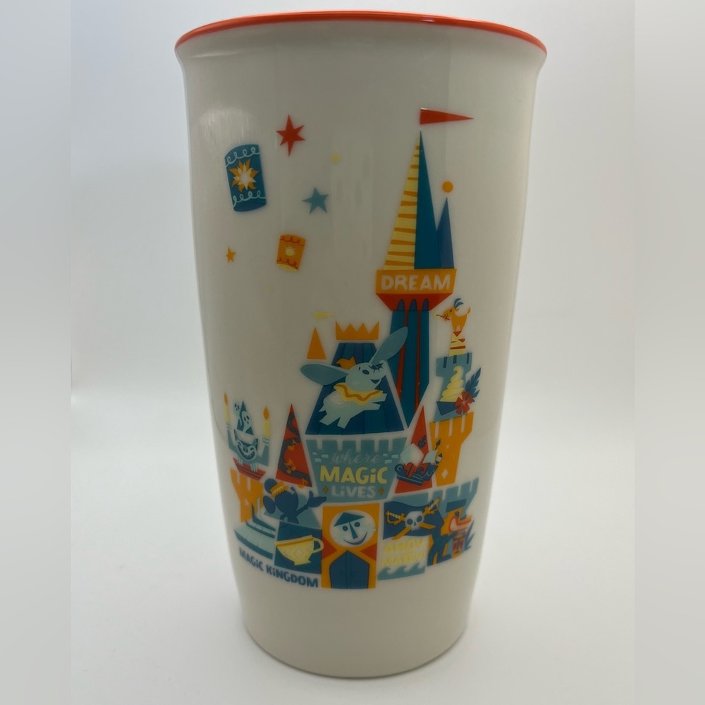 Disney Starbucks Mickey Mouse Magic Kingdom Tumbler Coffee Mug.